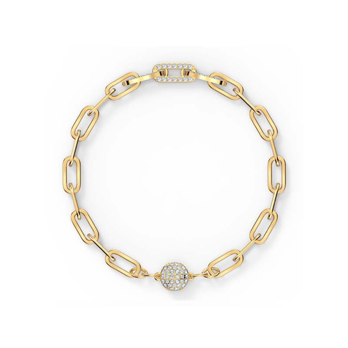 фото Браслет mypads, кристалл, стразы, металл, 1 шт., золотой