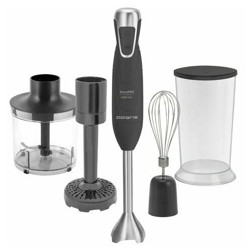 Блендер погружной POLARIS PHB 1380 1300 Вт 2 скорости 4 насадки стакан серый 47653 PHB 1380 Silent 747600₽