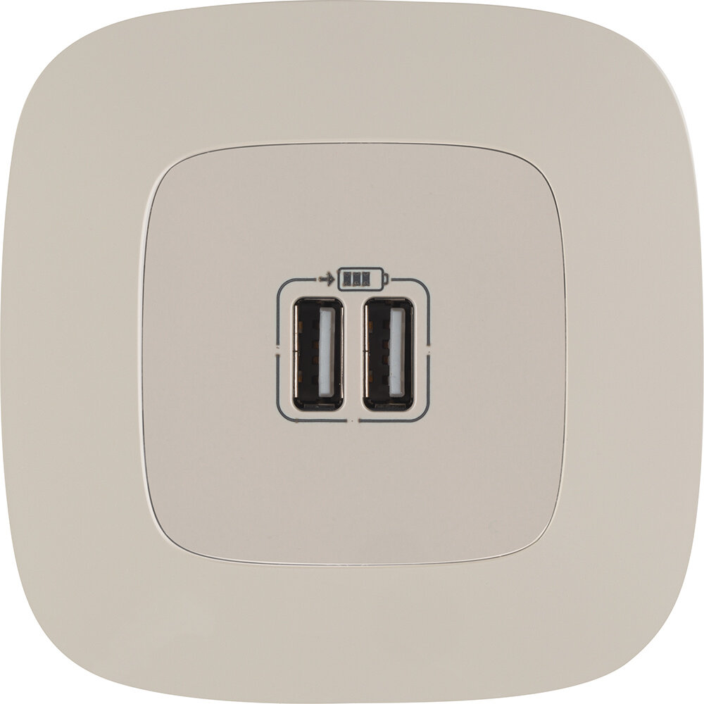 Valena Allure 754996 Розетка USB (2xUSB, под рамку, скрытая установка, слоновая кость) Legrand - фото №8
