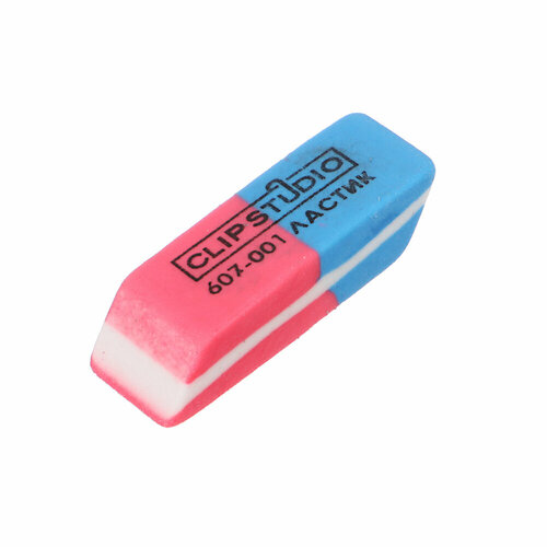 ClipStudio Ластик скошенный красно-синий для карандашей и чернил 60 штук 1171₽