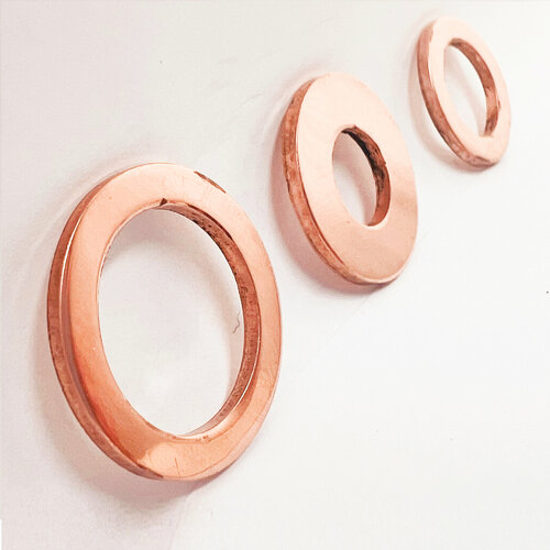 Медная шайба 8х12х10 кзоцм 10 шт прокладка медная 206₽