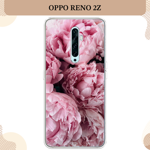 Силиконовый чехол Нежные пионы на Oppo Reno 2Z / Оппо Reno 2Z силиконовый чехол на oppo reno 2z оппо рено 2z розовые пионы на черном