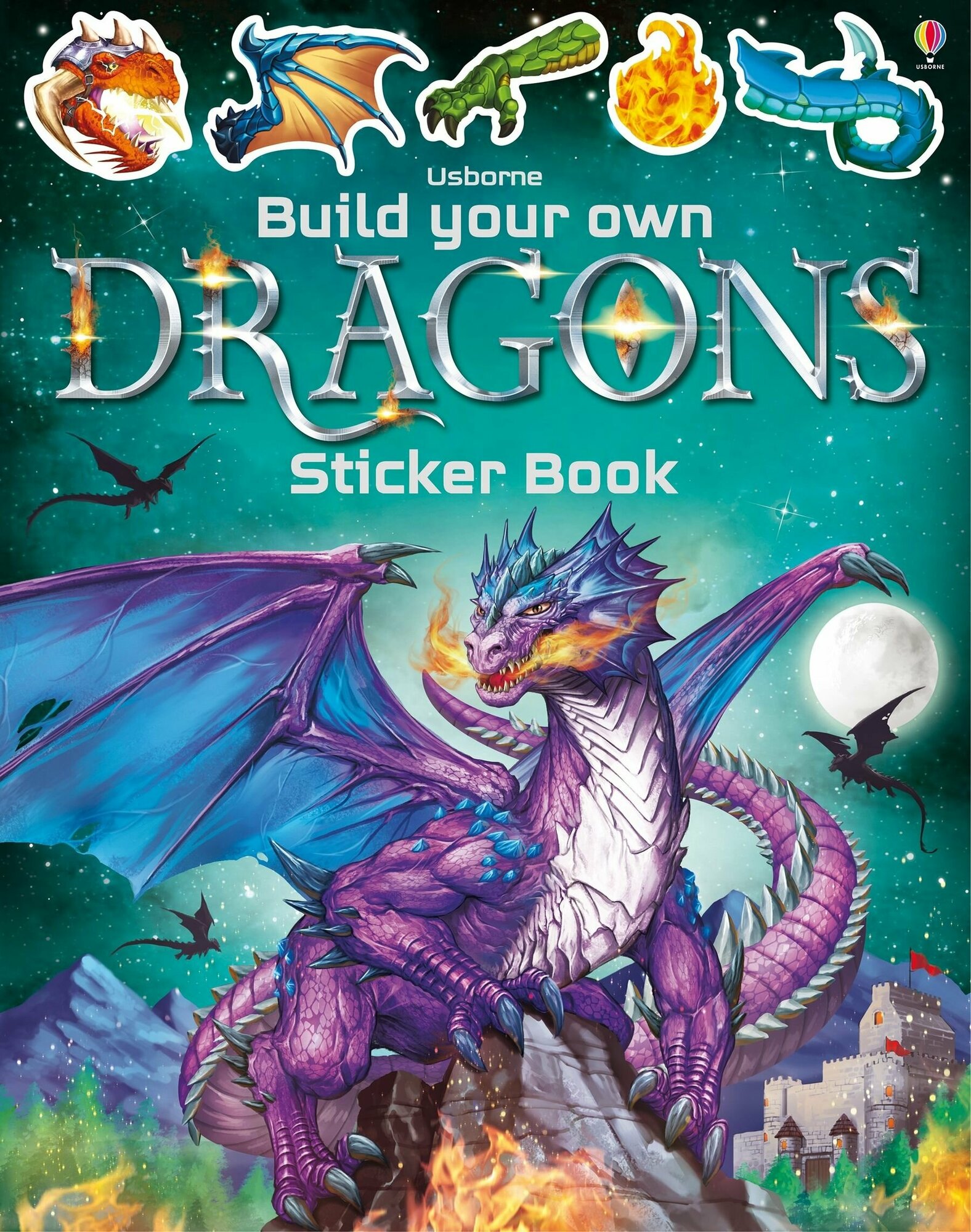 Build Your Own Dragons Sticker Book / Tudhope Simon / Книга на Английском