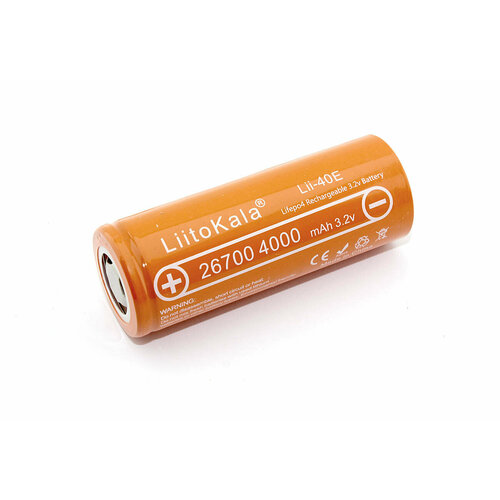 Аккумулятор типа 26700 Li-Ion LiitoKala Lii-40E 4000mah, 3.2V new liitokala lii 600 battery charger for li ion 3 7v and nimh 1 2v battery suitable for 18650 26650 21700 26700 aa aaa12v5a