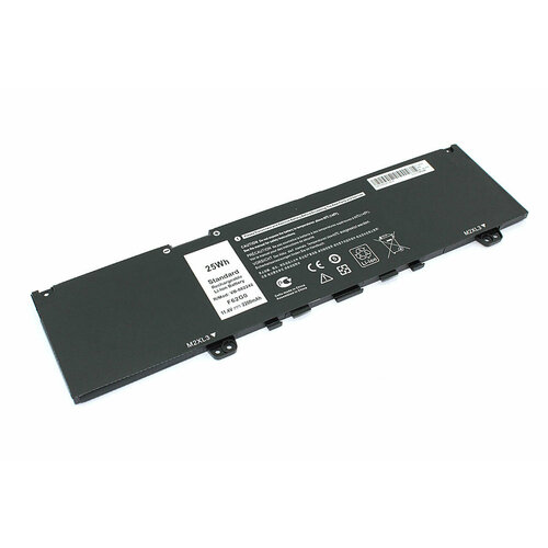 Аккумулятор для ноутбука Dell Inspiron 13 7373 F62G0 11.4V 2200mAh brand new high quality 38wh 3166mah dell f62g0 battery for dell inspiron 13 7370 7373 7380 5370 vostro 5370 rpjc3 39dy5 laptop