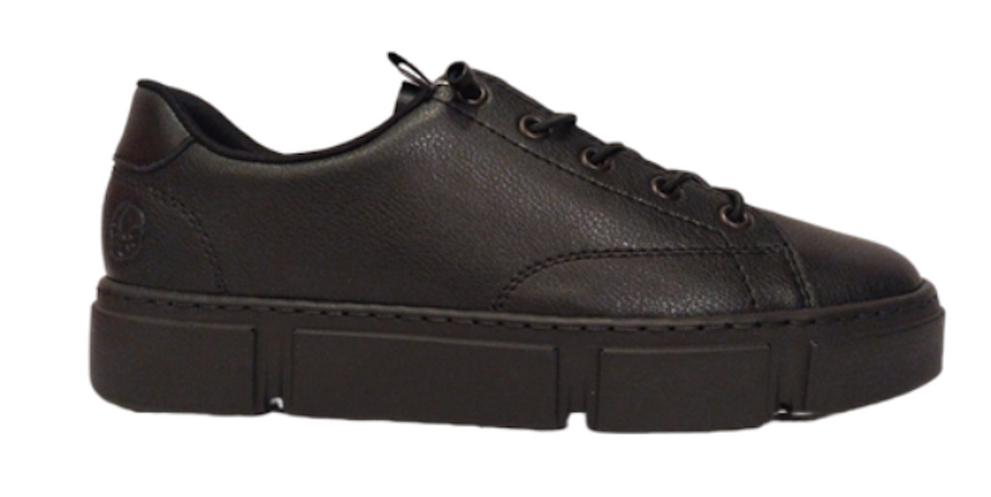 фото Rieker женские кроссовки, кеды на платформе демисезонные N5903-00 размер 42