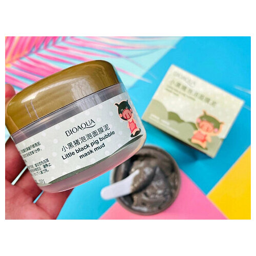 Маска для лица Bioaqua little black pig bubble mask mud