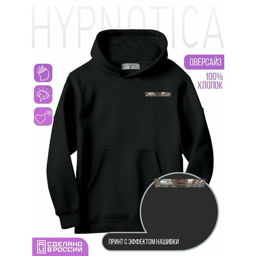 фото Толстовка hypnotica, размер xs, черный