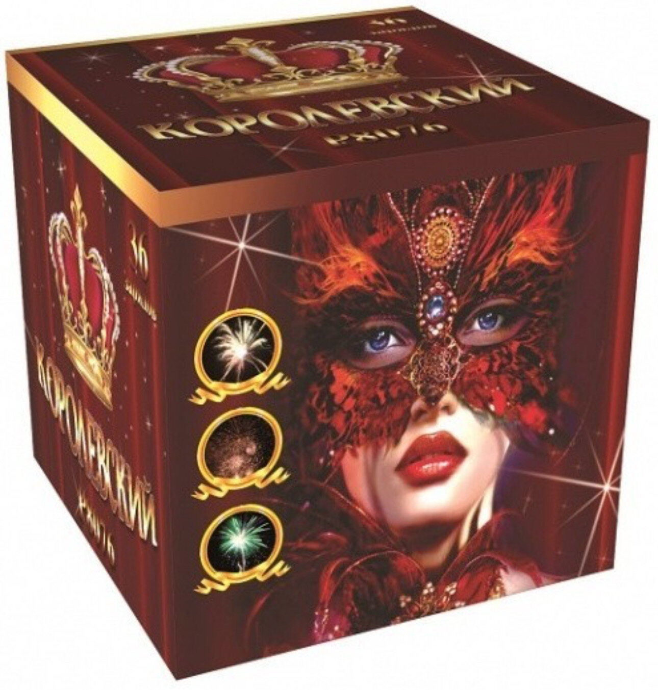 Батарея салютов Фейерверк Мастер Королевский P8076 36 залпов