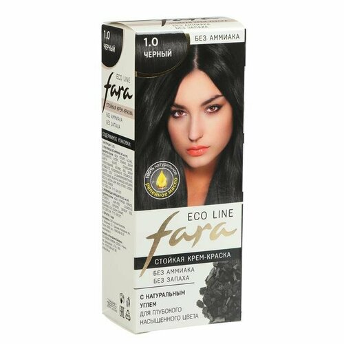 Краска для волос FARA Eco Line 1.0 чёрный, 125 г (комплект из 9 шт)