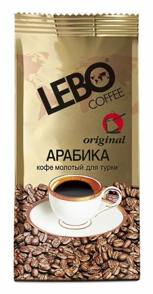 Кофе молотый Lebo арабика для турки, 200 г, Lebo