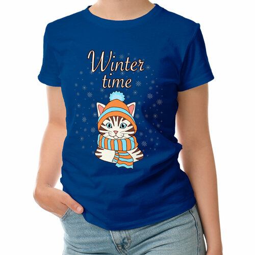 фото Футболка roly, размер l, синий