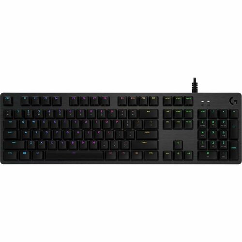 Клавиатура Logitech G512 Carbon GX, Blue Switch клавиатура проводная logitech gaming keyboard g512 usb черный 920 009351