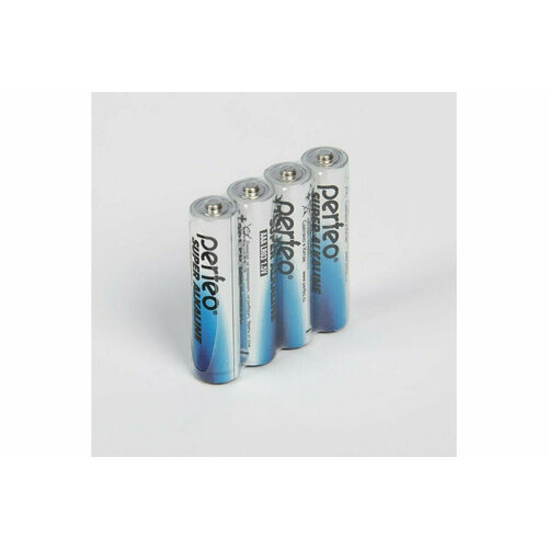 Батарейки Perfeo LR6/4SH АА Super Alkaline, 4 штуки батарейки focusray super alkaline lr06 s4 4 60 720