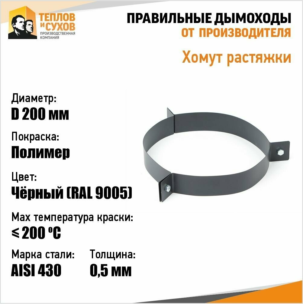 фото Хомут растяжки D 200 Полимер