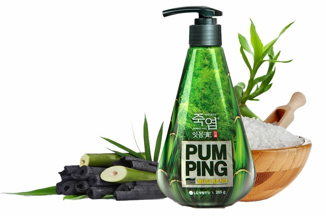 Паста зубная Perioe (Перио) с бамбуковой солью pumping bamboo salt gum care для профилактики проблем с деснами 285г LG Household & Health Care - фото №14