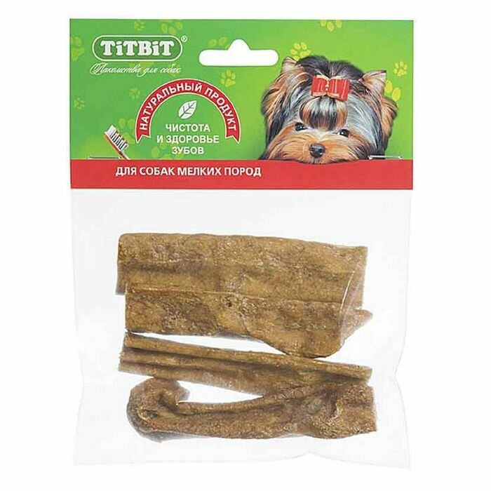 Лакомство для собак Titbit Вымя говяжье - мягкая упаковка 0,045 кг - фото №11
