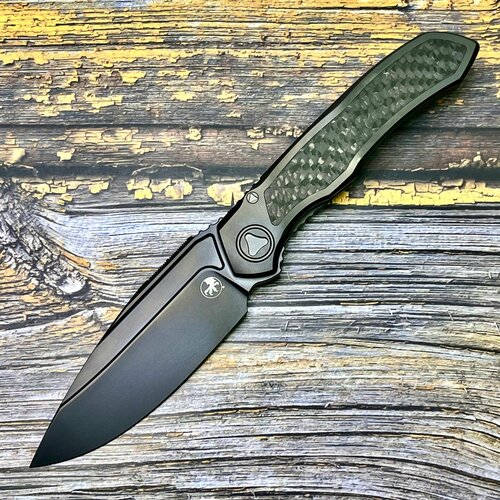 Нож складной MicroTech MCT190C1DLC Anax, M390 DLC Blade, Titanium - Carbon Fiber Handle нож складной microtech mct14910bh utx 70 m390 blade bounty hunter handle