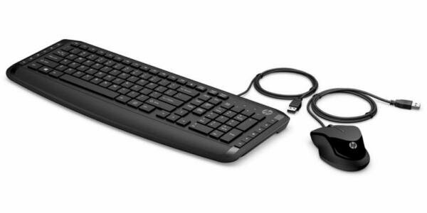 Клавиатура + мышь HP Pavilion KeyboardandMouse200 клав: черный мышь: черный USB