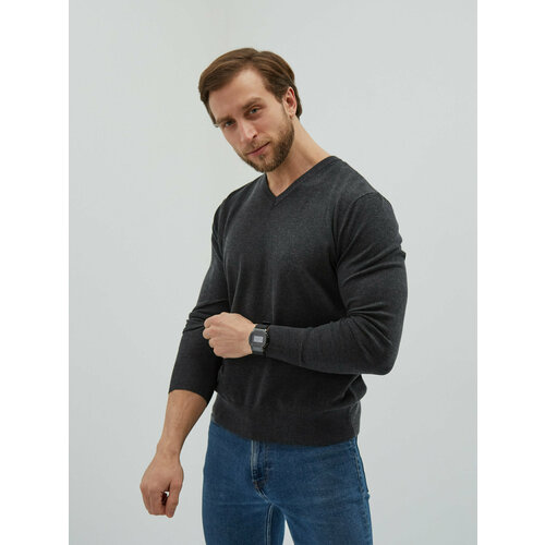 фото Пуловер , размер xl, серый manafoff