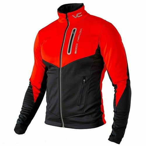 Куртка спортивная VICTORY CODE, размер 44, красный, черный victory code размер 44 красный черный