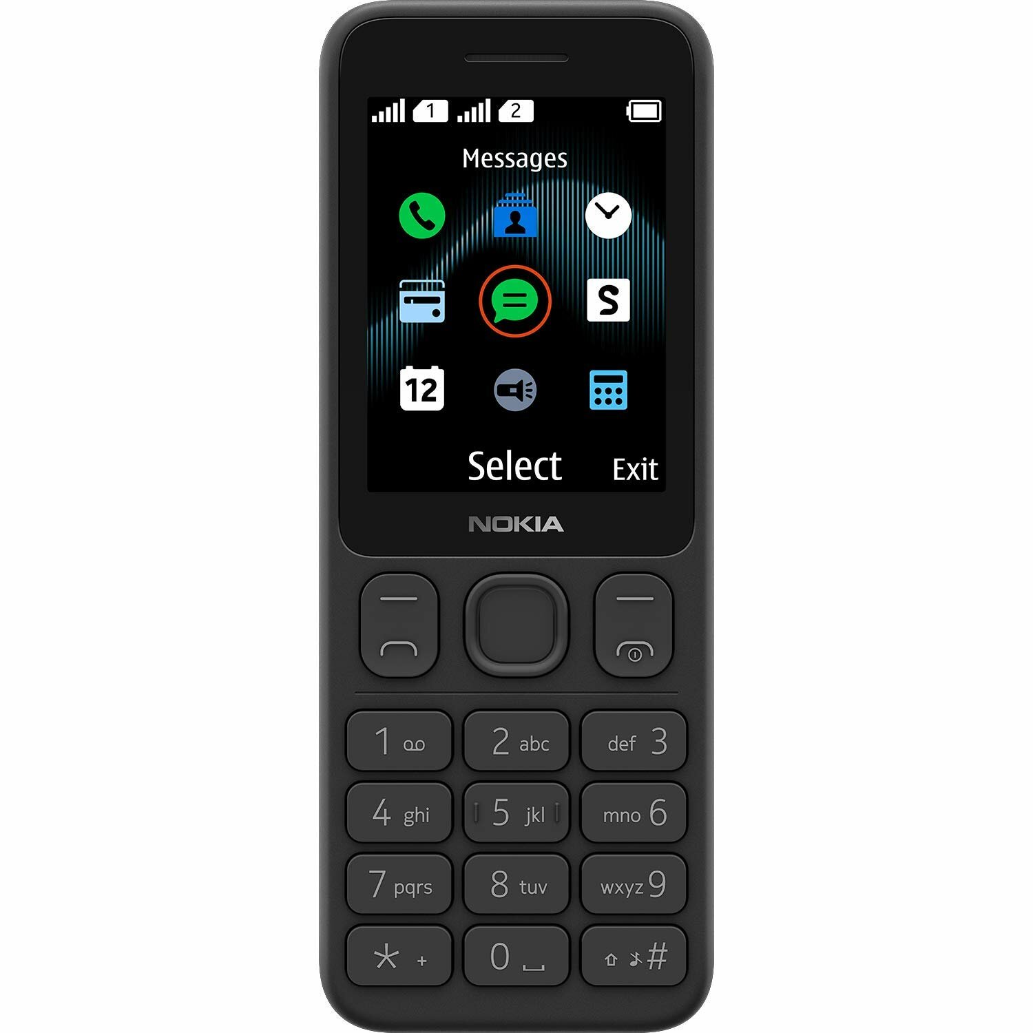 Смартфон Nokia 125 Dual Sim, 2 SIM, черный