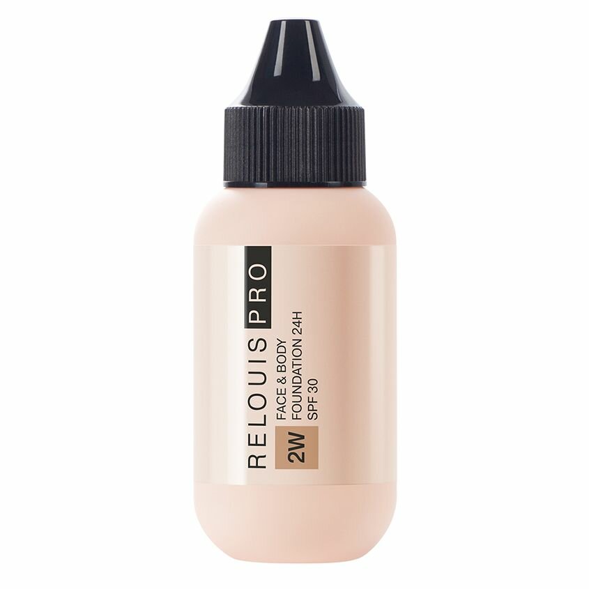 Крем тональный для лица RELOUIS RELOUIS PRO FACE&BODY FOUNDATION 24H SPF30 тон 2W средний оливковый