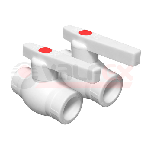 Кран шаровой 40 Optima металл. шар полипропиленовый PPR белый VALF 10145040 VALFEX