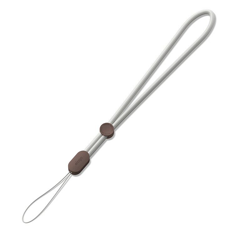 фото Elago Ремешок на руку Elago Nylon Wrist Round Strap для AirPods Pro 2, бежевый/коричневый