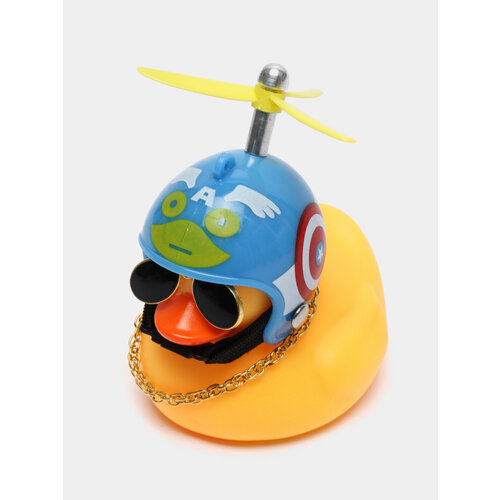 Игрушка Утка в шлеме и очках с пропеллером в машину Цвет Голубой 599₽