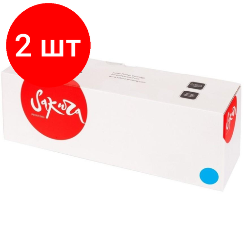 Комплект 2 штук, Картридж лазерный SAKURA CRG054HC гол. для Canon i-SENSYS LBP 621Cw/623Cdw картридж 71b50c0 для lexmark лазерный цвет голубой 2300 страниц sakura