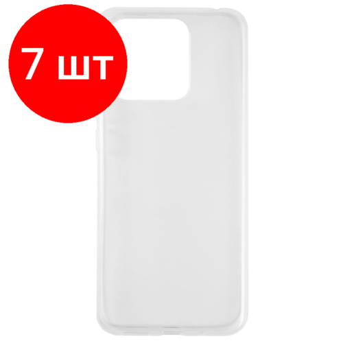 Комплект 7 штук, Чехол накладка силикон iBox Crystal для Xiaomi Redmi 10C (УТ000031079) чехол ibox crystal для телефона xiaomi redmi 9c силиконовый кардхолдер прозрачный