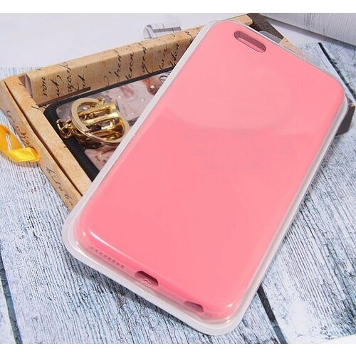 Чехол-накладка для iPhone 6/6S VEGLAS SILICONE CASE NL ярко-розовый (29)