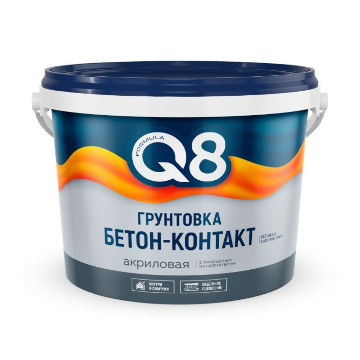 Грунтовка водно-дисперсионная Formula Q8 бетон-контакт, 6 кг