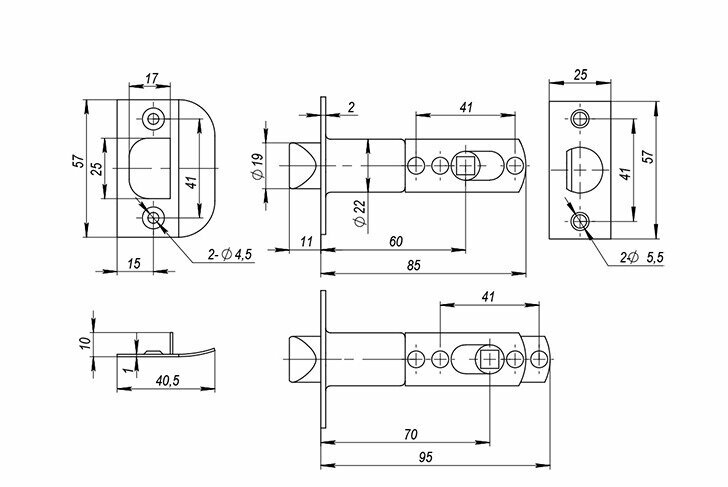 Дверные ручки и аксессуары AJAX - фото №3