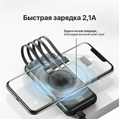 Внешний аккумулятор Wireless 20000 mAh универсальный с беспроводной зарядкой 1390₽