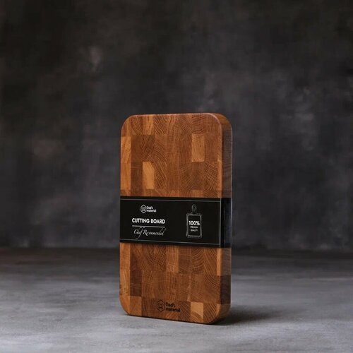 Доска разделочная Dad's material профессиональная дубовая 30х20х24