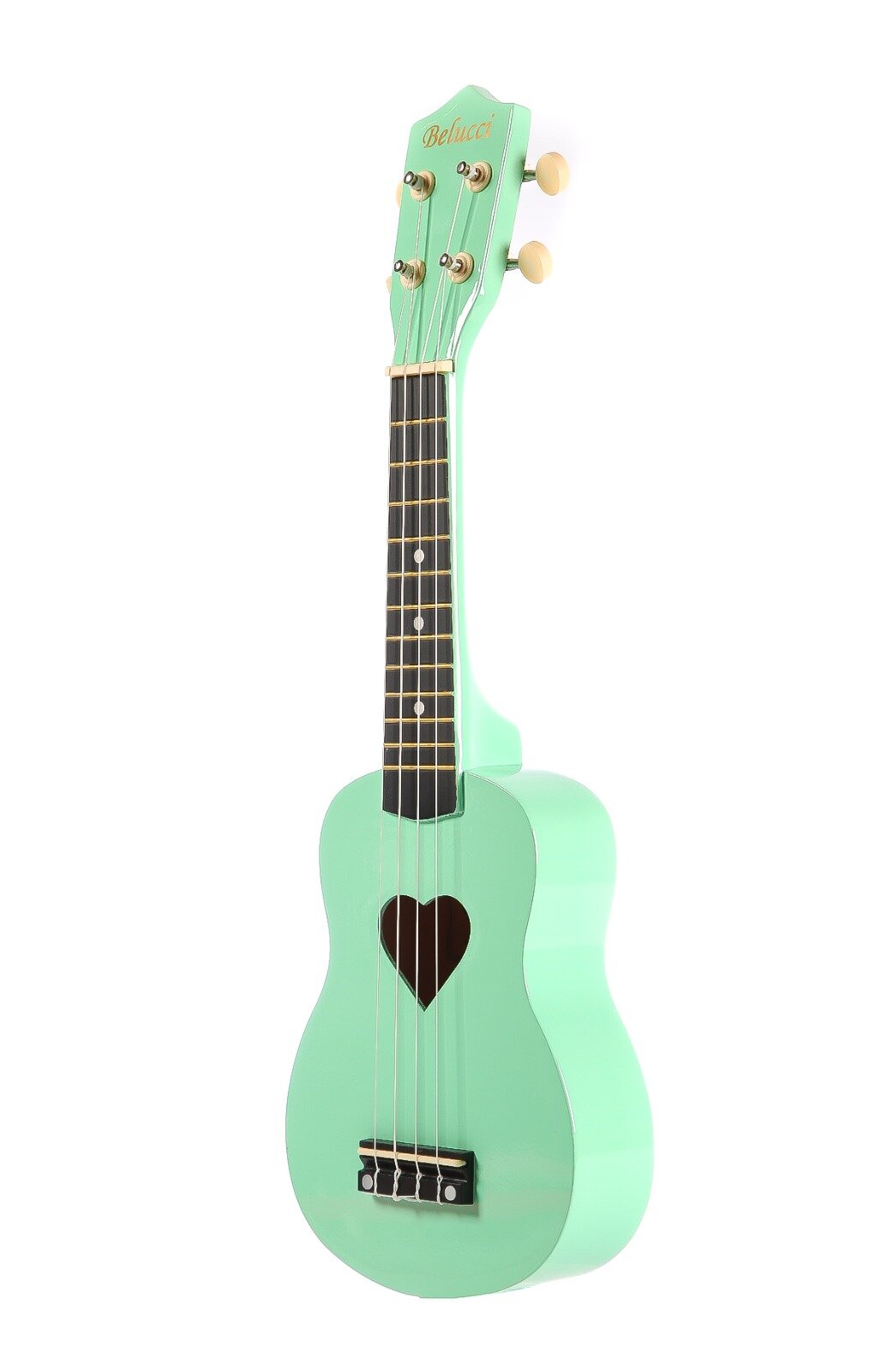 Укулеле Belucci B-21 Heart Light Green (вырез сердце), сопрано