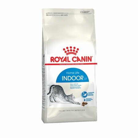 Royal Canin Indoor 27 полнорационный сухой корм для взрослых кошек до 7 лет, живущих в помещении - 1 шт. х 2 кг — фото 1