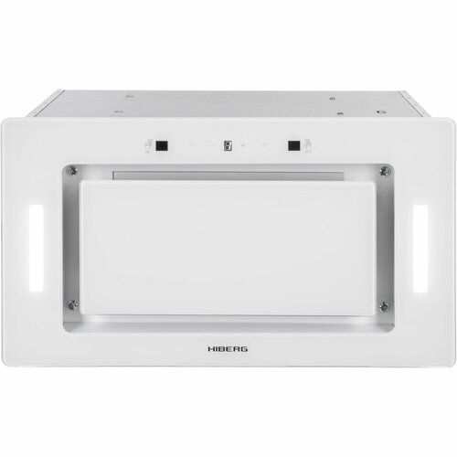 Вытяжка HIBERG VMF 6191 W полновстраиваемая сенсорное управление и жестами 3 скорости цвет белое стекло 2550000₽