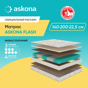 Матрас анатомический Askona (Аскона) Askona Flash 140х200