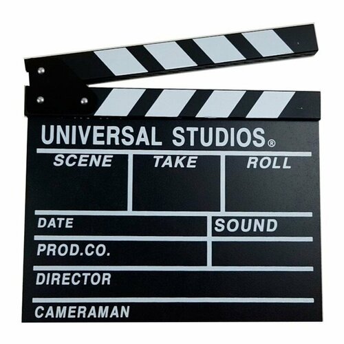 Хлопушка 20х30 см черная с английским текстом Fotokvant Clapper-2 черный