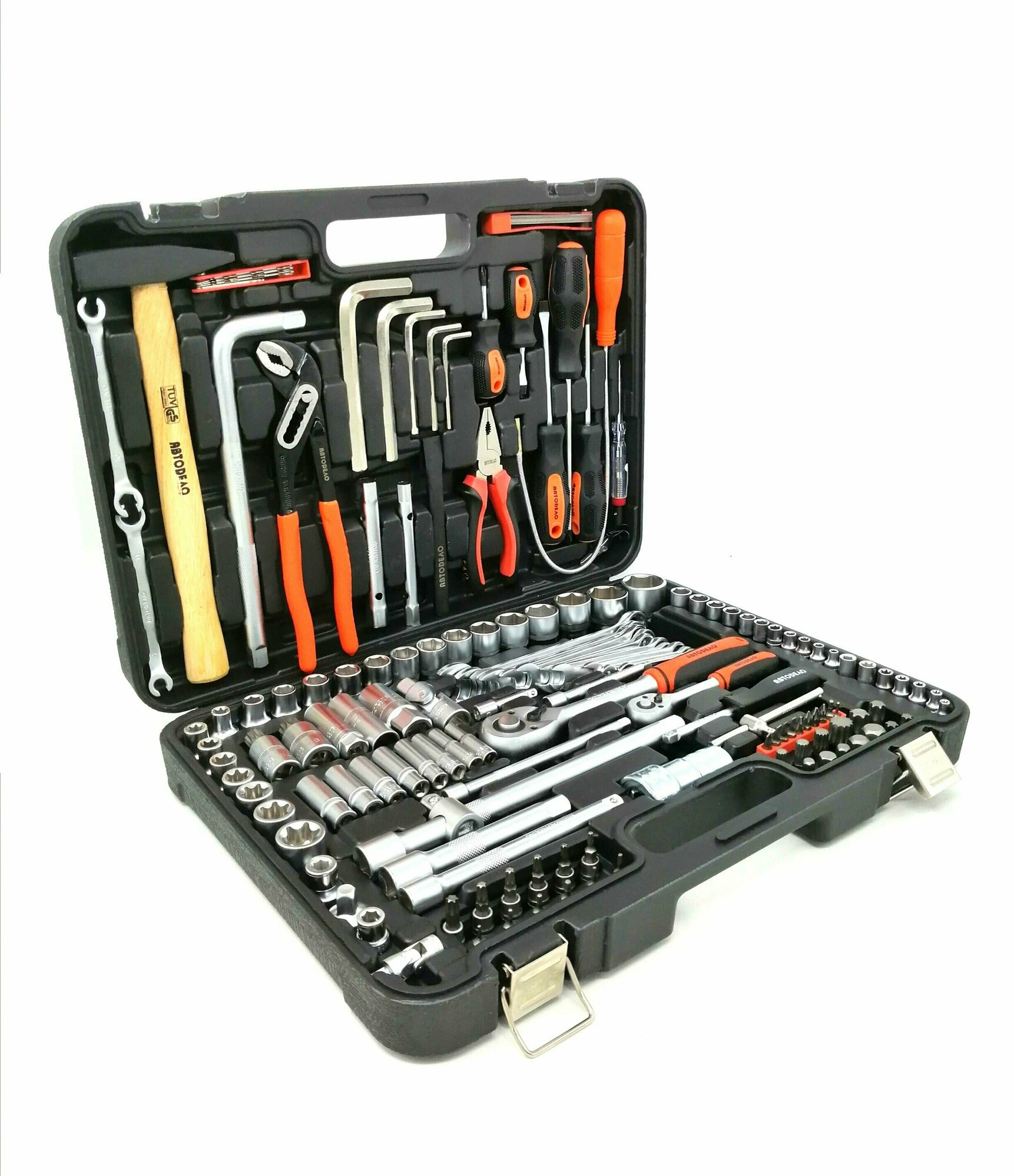 Набор инструментов 141 предмет 1/2"DR 3/8"DR 1/4"DR АвтоDело — фото 1
