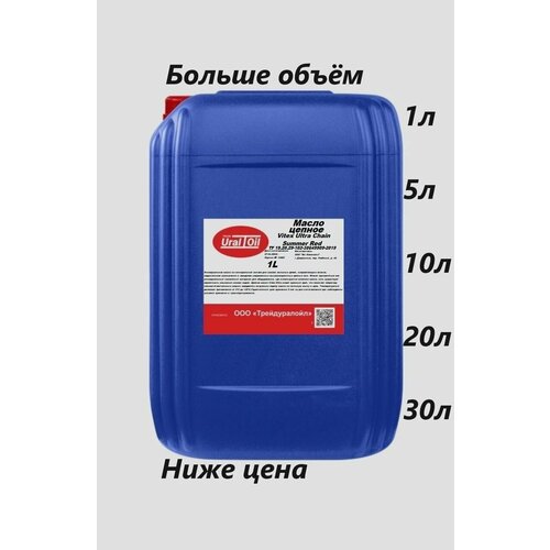 Цепное масло Ultra Chain Summer Red летнее 1 л 367₽