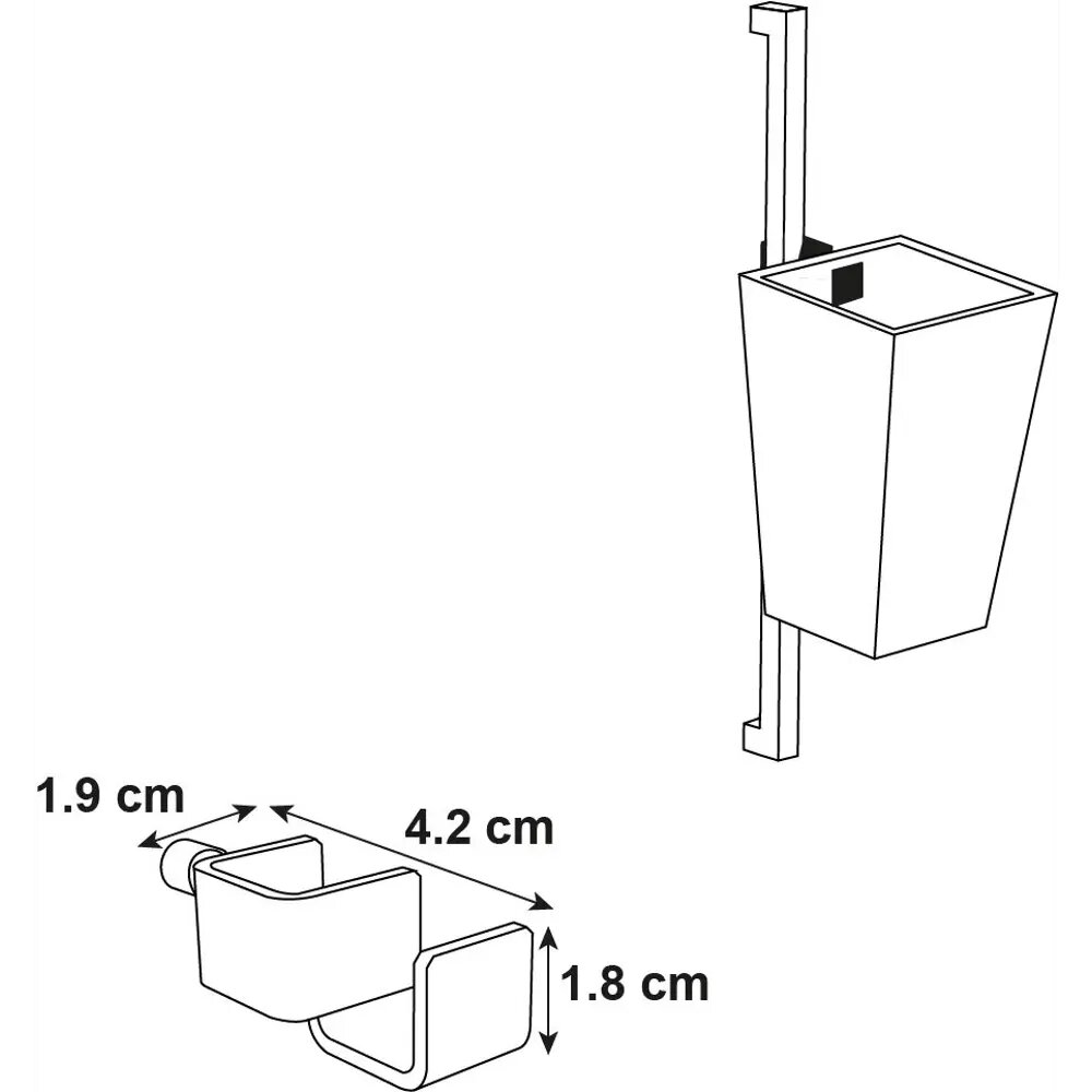 Набор крючков вертикальных Delinia ID 4.2х1.9х1.8 см, сталь, цвет чёрный, 2 шт. - фото №16