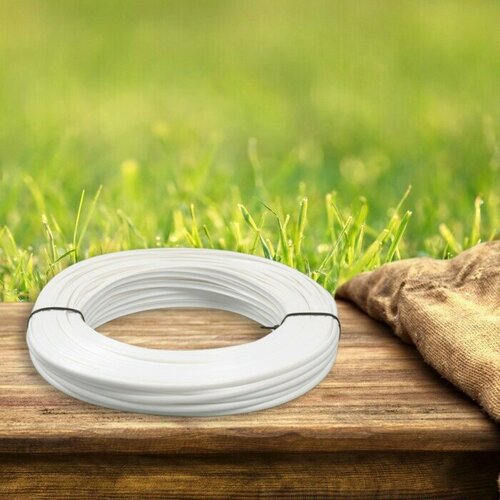 Ротанг искусственный гладкий 7 мм 100 м полутрубка белый 1230₽