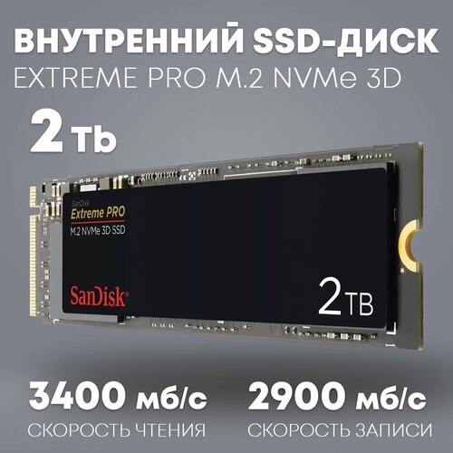 SSD-диск SanDisk Extreme PRO M2 SSD 2TB 4100000₽