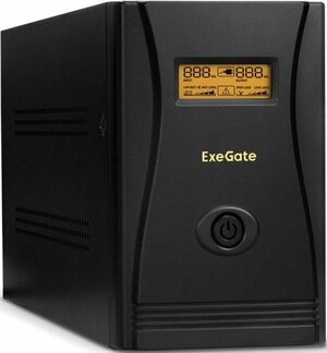 Источник бесперебойного питания Exegate SpecialPro Smart LLB-1000. LCD. AVR. C13. RJ. USB 1000VA Черный