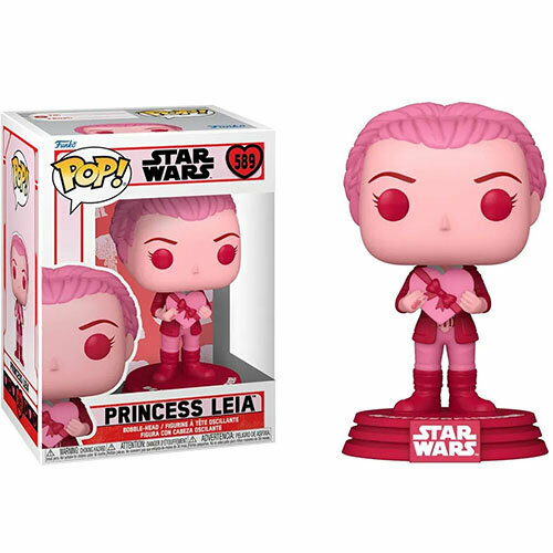 Фигурка Funko POP! Принцесса Лея с сердечком (Princess Leia) #589 (Валентинка)