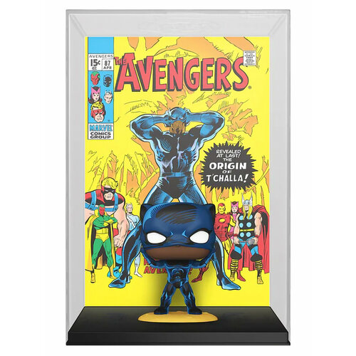 Фигурка Funko POP! Comic Covers Marvel Avengers #87 Black Panther (Exc) (36) 74442 фигурка черная пантера ваканда навсегда 28 см marvel seria